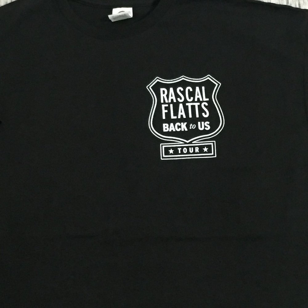Rascal Flatts Back to Us Tour Local Crew T-Shirt - Picture 2 of 5